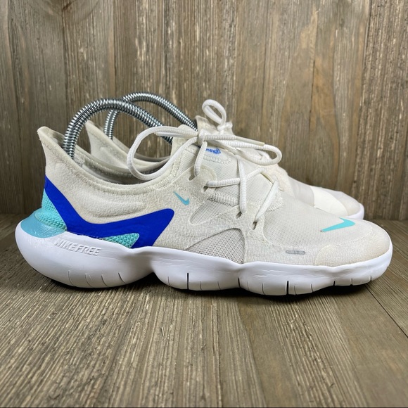 Nike Shoes - Nike Free RN 5.0 Sail/Aurora Green-Racer Blue AQ1316-103 Women's Size 7.5 Medium